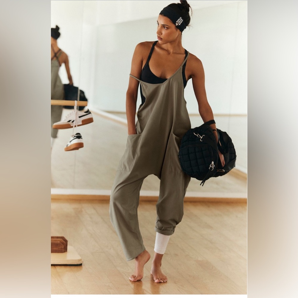 Free People Hot Shot Onesie - Small - Olive Green